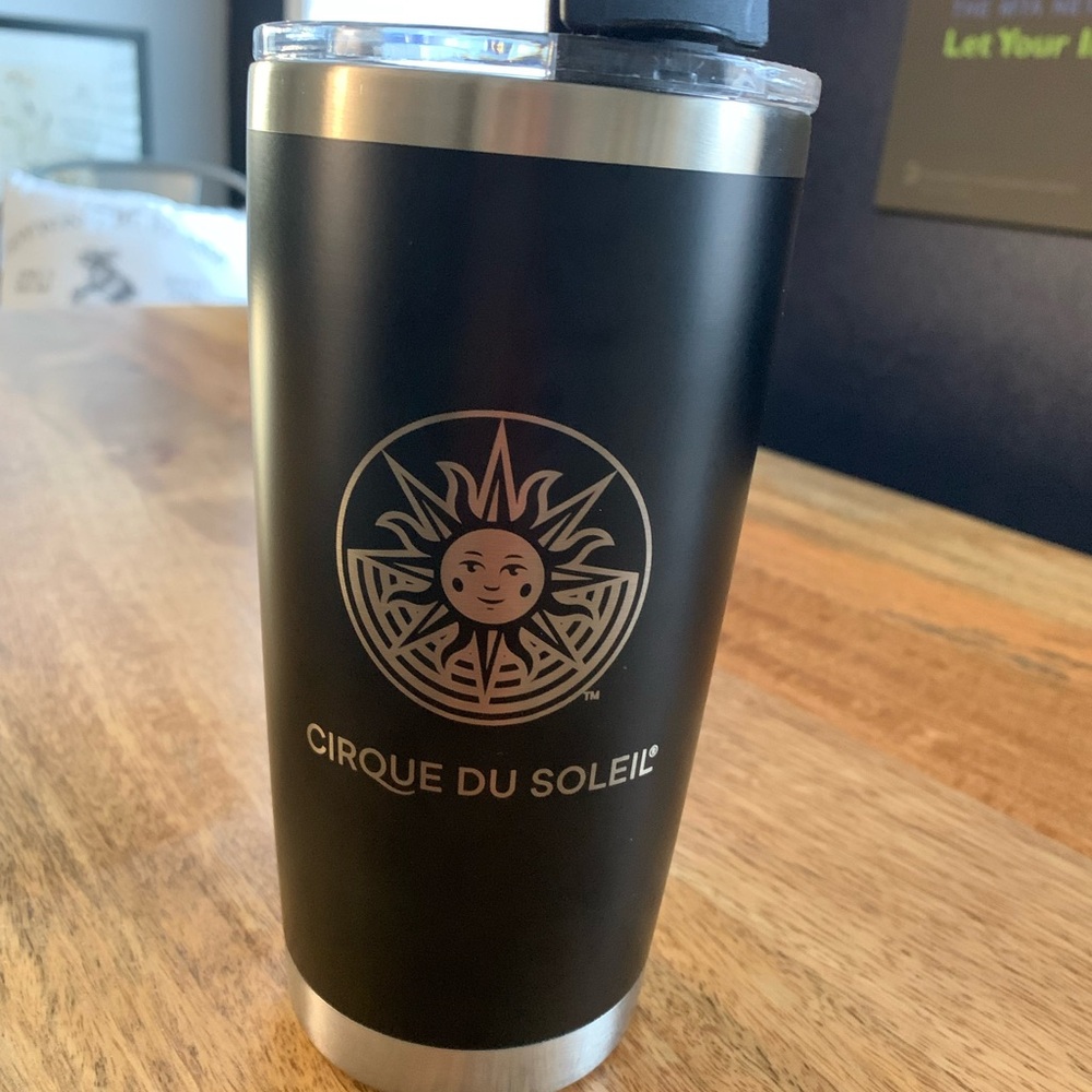 Rare and Unique Cirque du Soleil Disney Drawn to Life Tumbler